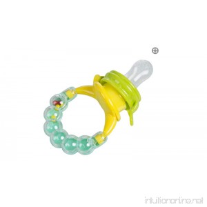 Baby Silicone Feeder Rattle Pacifier Teether Toy 4-in-1 (Mint) - B07B9L8MBT